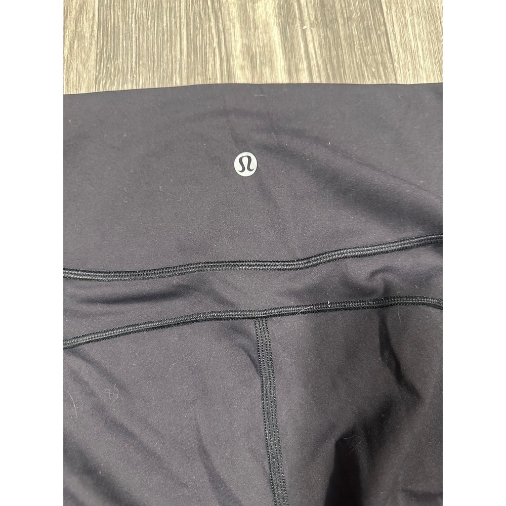 Lululemon High Rise Athletic Leggings Black Pocket Yoga Pants Womens